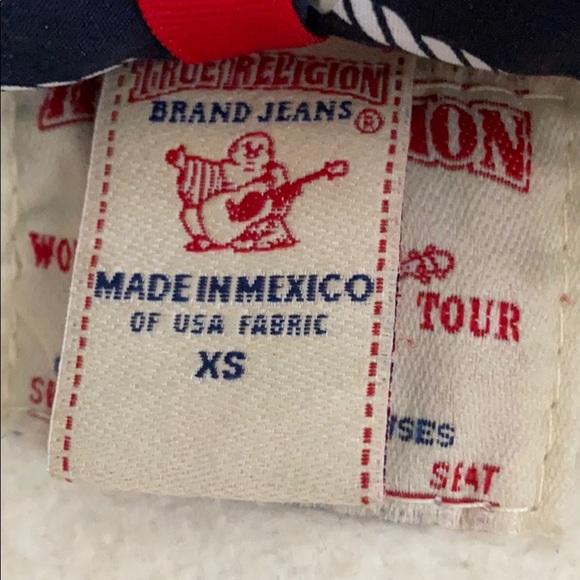 True religion Jean jacket with built in hoodie - Picture 4 of 5